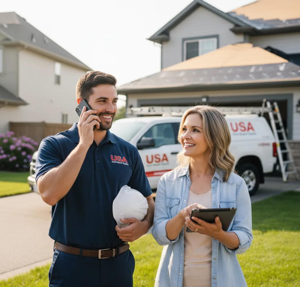 USA Roof Repair Experts customer support in Nebo